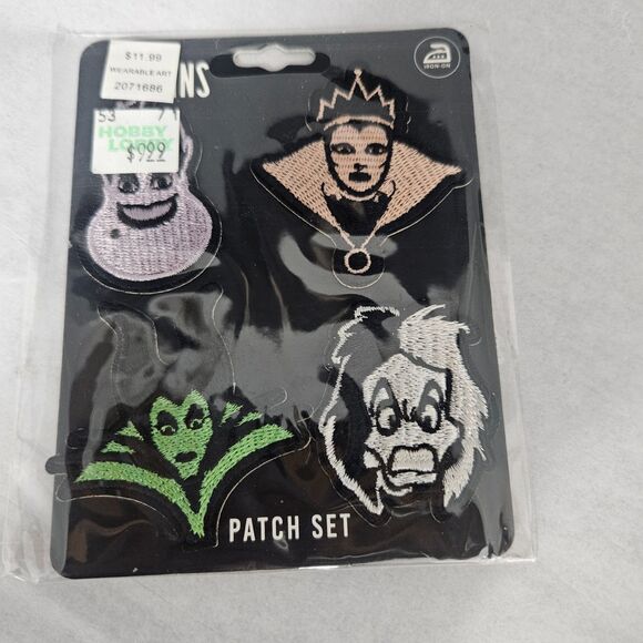 New Disney Villans Iron-On patch set - Picture 1 of 3